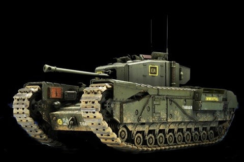 AFV Club Military 1/35 British Churchill Mk III Infantry Tank w/Ordance QF 75mm Mk V Gun Kit
