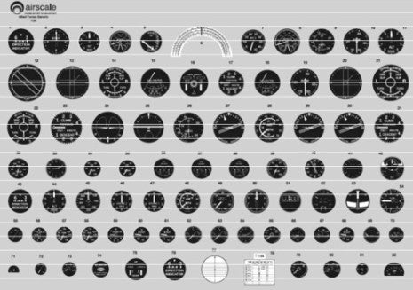 Airscale Details 1/24 WWII RAF Instrument Dials (Decal)