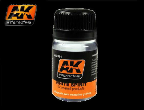 AK Interactive White Spirit Enamel Thinner 35ml Bottle