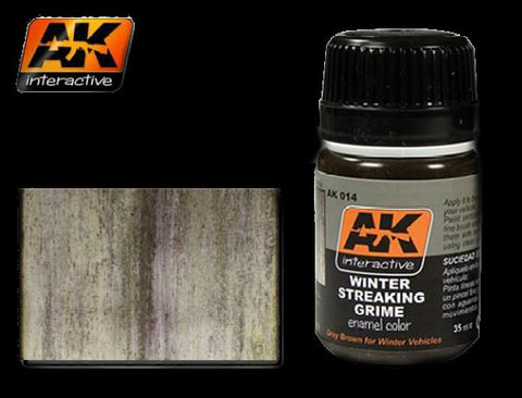 AK Interactive Winter Streaking Grime Enamel Paint 35ml Bottle