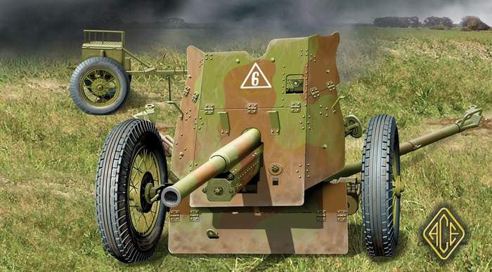 Ace Military Models 1/72 Soviet 45mm Anti-Tank Gun Model 1937 Kit