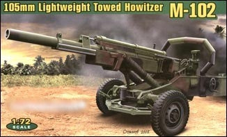 Ace Military Models 1/72 US M102 105mm Lightweight Towed Howiter Gun Kit