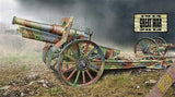 Ace Military Models 1/72 Cannon de 155C M1917 French Howitzer Gun w/Wooden-Type Wheels Kit