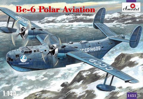 A Model From Russia 1/144 Beriev Be6 Polar Aviation NATO Code Madge Recon/Patrol Aircraft Kit
