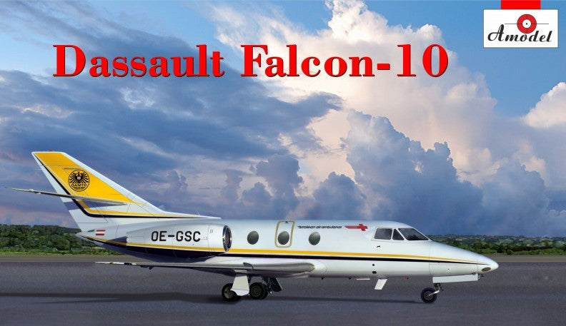 A Model From Russia 1/72 Dassault Falcon 10 Early Corporate Jet Aircraft Kit