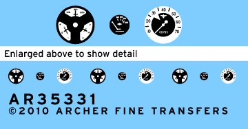 Archer Fine Transfers 1/35 10HP Tilly Instruments for TAM