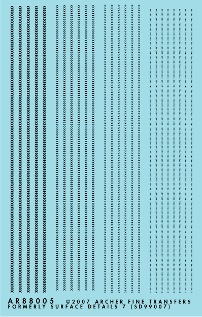Archer Fine Transfers Surface Details: Perfect Weld Beads (Various Scales)