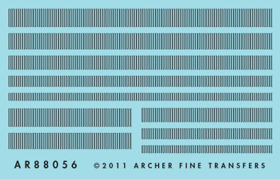 Archer Fine Transfers Surface Details: HO Louver Mix (3.8 linear inches 5 diff 96mm each)