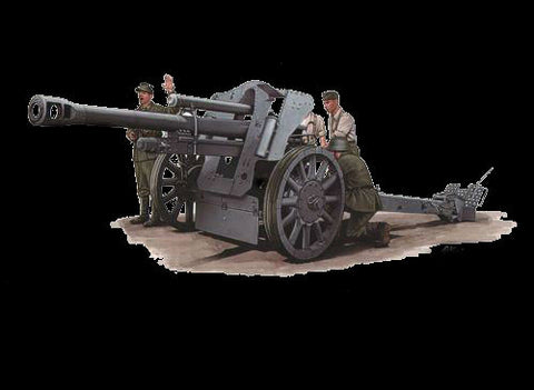 Armourfast Military 1/72 LeFH18 105mm Howitzer Gun (2) & Crew (8) Kit