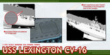 Dragon Model Ships 1/700 USS Lexington CV16 Aircraft Carrier Kit