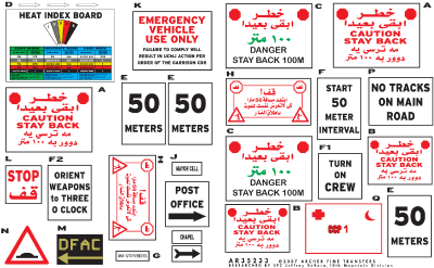 Archer Fine Transfers 1/35 OIF Signage US Forces Iraq