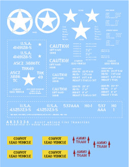 Archer Fine Transfers 1/35 US 2-1/2-Ton 6x6 Truck Generic Markings