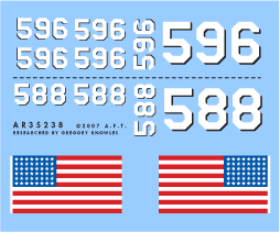 Archer Fine Transfers 1/35 Elco 80' Torpedo Boat Markings #1 (Numbers & Correct Size Ensign)