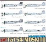 Dragon Models Aircraft 1/48 Focke Wulf Ta154 Moskito Aircraft (3 in 1) Kit (Re-Issue)