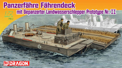 Dragon Military 1/72 PzFahre Fahrendeck w/Gepanzete Land-Wasser-Schlepper Prototype II Kit