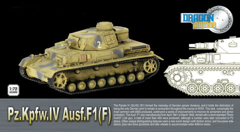 Dragon Military 1/72 Pz.Kpfw.IV Ausf.F1 GD Div Eastern Fr '42 Kit