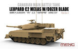 Meng Military Models 1/35 Leopard C2 Mexas Canadian Main Battle Tank w/Dozer Blade Kit