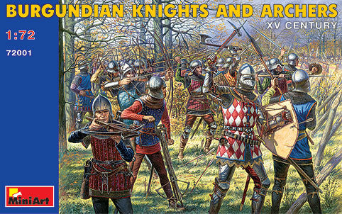 MiniArt Military Models 1/72 XV Century Burgundian Knights & Archers Kit