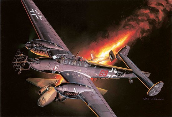 Cyber-Hobby Aircraft 1/48 Bf110D Nachtjager Fighter Kit