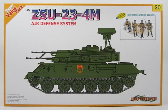 Cyber-Hobby Military 1/35 ZSU23-4M Air Defense System w/Motor Rifle TroopsKit