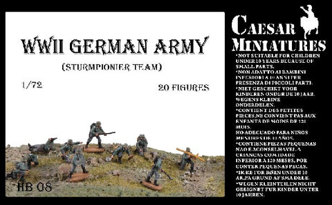 Caesar Miniatures 1/72 WWII German Army Sturmpionier Team 