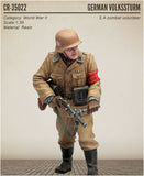 Corsar Rex 1/35 WWII German Volksturm SA Combat Stormtrooper Standing Holding Machine Gun Resin Kit