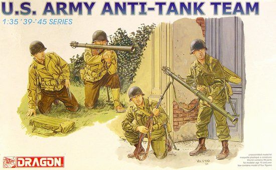 Dragon Military 1/35 US Anti-Tank Team (4 Figures) Kit