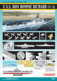 Dragon Model Ships 1/700 USS Bon Homme Richard CV31 Essex Class Aircraft Carrier Korean War Kit
