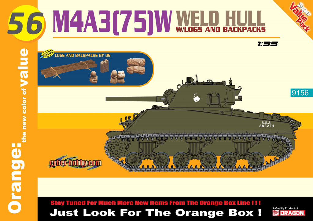 Cyber Hobby Clearance Sale 1/35 M4A3(75)W Welded Hull Kit