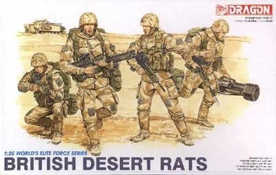 Dragon Military 1/35 British Desert Rats (4) Kit