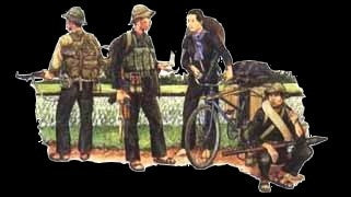 Dragon Military 1/35 Viet Cong Soldiers (4) & Bicycle Kit