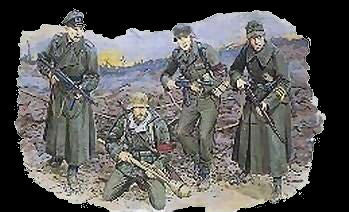 Dragon Military 1/35 German Volksturm Soldiers Berlin 1945 (4) Kit