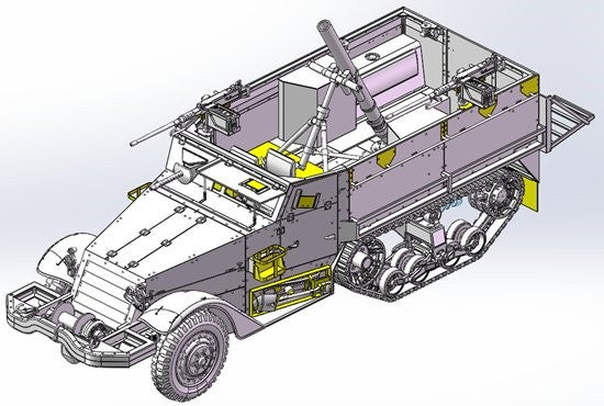 Dragon Military 1/35 IDF M3 Halftrack Mortar Carrier Kit