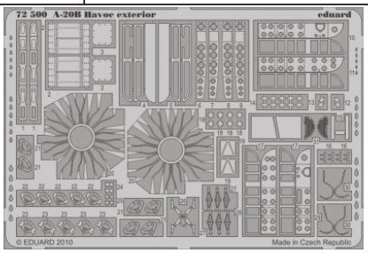 Eduard Details 1/72 Aircraft - A20B Exterior for MPM