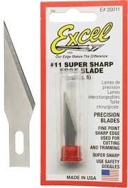 Excel Tools Stainless Steel Angled Edge Scalpel Blades (2)