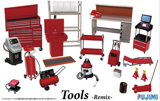 Fujimi Car Models 1/24 Garage Tool Set - Remix Kit