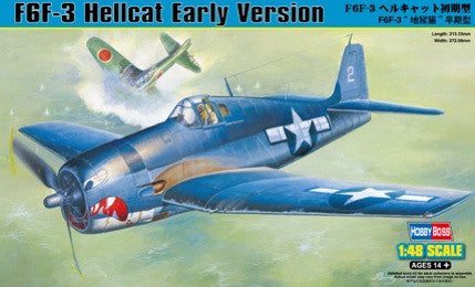 Hobby Boss Aircraft 1/48 F6F-3 Hellcat Early Kit