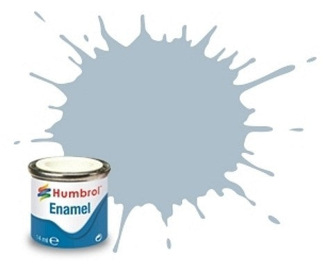 Humbrol 14ml  Enamel Satin US Ghost Grey Tinlet