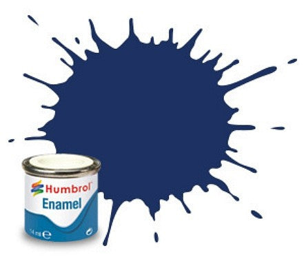 Humbrol 14ml  Enamel Gloss Midnight Blue Tinlet