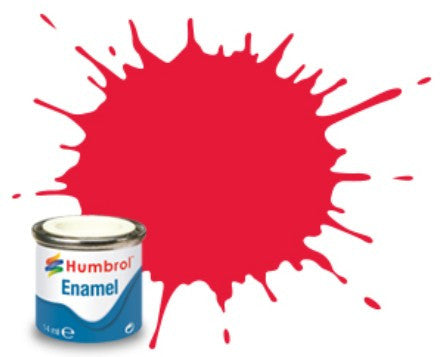 Humbrol 14ml  Enamel Gloss Arrow Red Tinlet