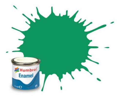 Humbrol 14ml  Enamel Metallic Green Mist Tinlet