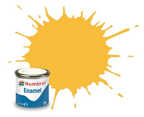 Humbrol 14ml.  Enamel Gloss Light Buff Tinlet