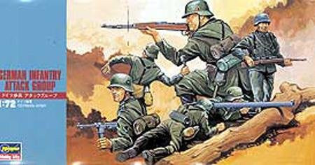 Hasegawa Military 1/72 German Infantry Attack Group Kit