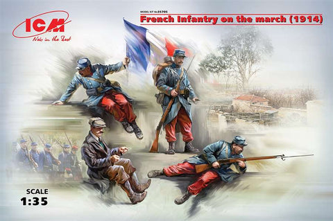 ICM Military 1/35 French Infantry on the March 1914 (4) Kit