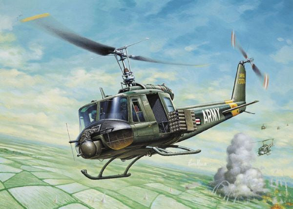 Italeri Aircraft 1/72 UH1B Huey Helicopter Kit