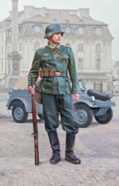 Italeri Military 1/9 WWII German Infantryman Kit