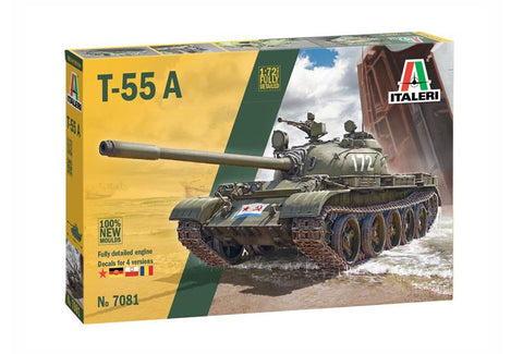 Italeri Military 1/72 T55A Medium Tank (New Tool) Kit