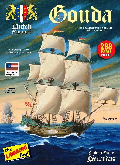 Lindberg Model Ships 1/244 Santa Catarina Portuguese Man-O-War Sailing Ship Kit