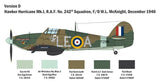 Italeri Aircraft 1/48 Hurricane Mk I RAF Fighter Battle of Britain 80th Anniversary Kit