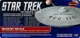 Polar Lights Sci-Fi 1/350 Star Trek The Original Series USS Enterprise Registry Decals